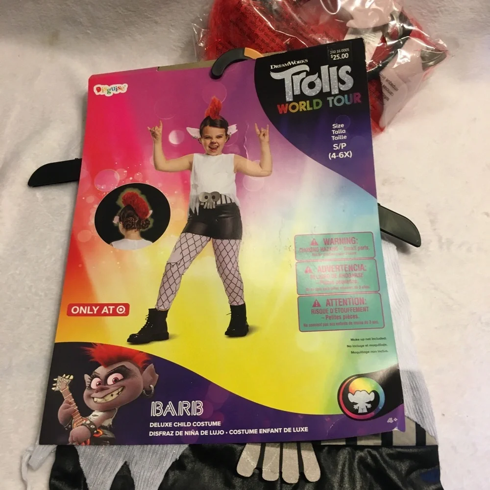 NWT‎ Trolls Halloween kids costume Barb